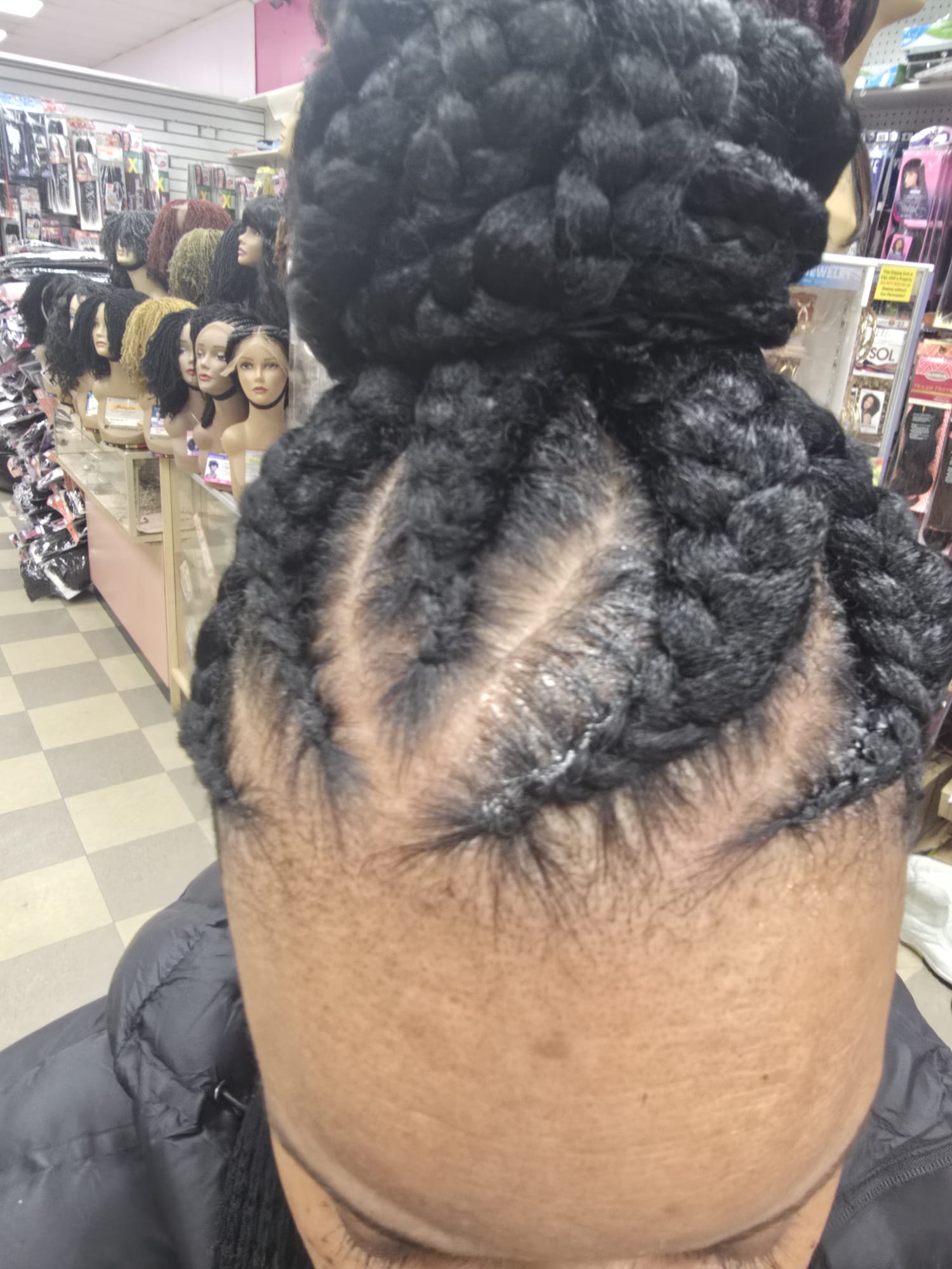 Large Updo Braids